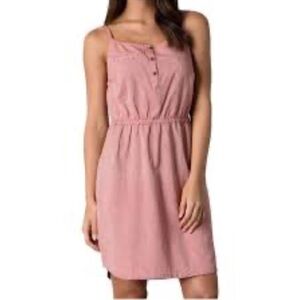 CLOSET CLOSING Toad Co Dress Mini Organic Cotton Pockets Pink